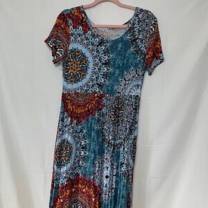 Bohemian Mandala Print Dress